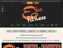 Tablet Screenshot of eden-fitness.com